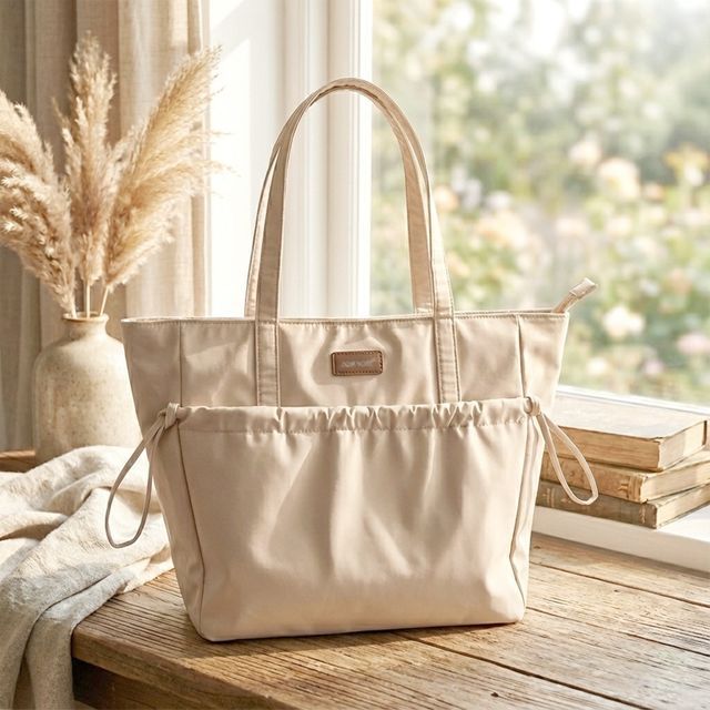 리부 셔링 포켓 토트백 FMY-1005143