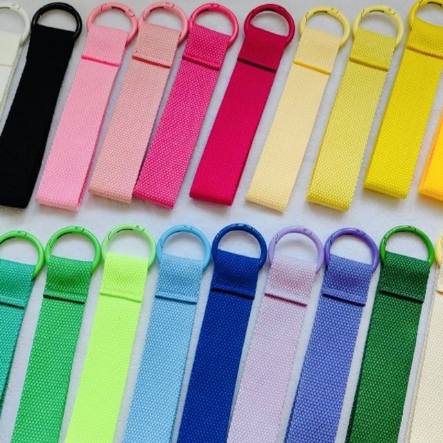 컬러 스트랩키링 패브릭 키홀더 키링꾸미기 네임택