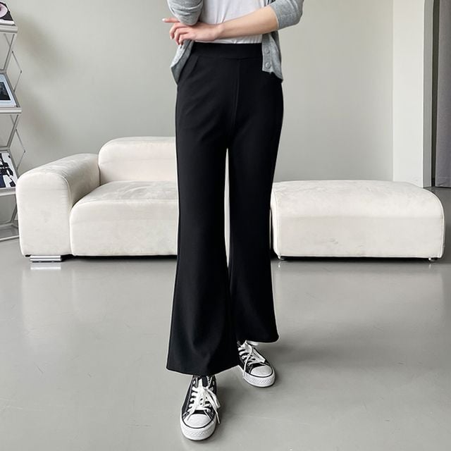 여성 아스민 스판 밴딩 롱 부츠컷 팬츠 JB-1007295