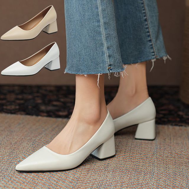 하객 통굽 면접구두 발편한 여자 면접신발 승무원