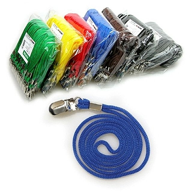 ( 명찰용 칼라목걸이클립줄 50매입