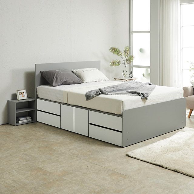 C3294O 중도어 서랍침대 Q (매트포함) 3colors