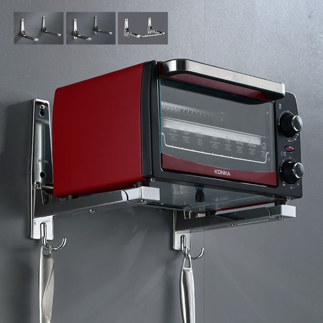 키밍 벽걸이 전자렌지대 거치대 선반 주방 받침대 랙
