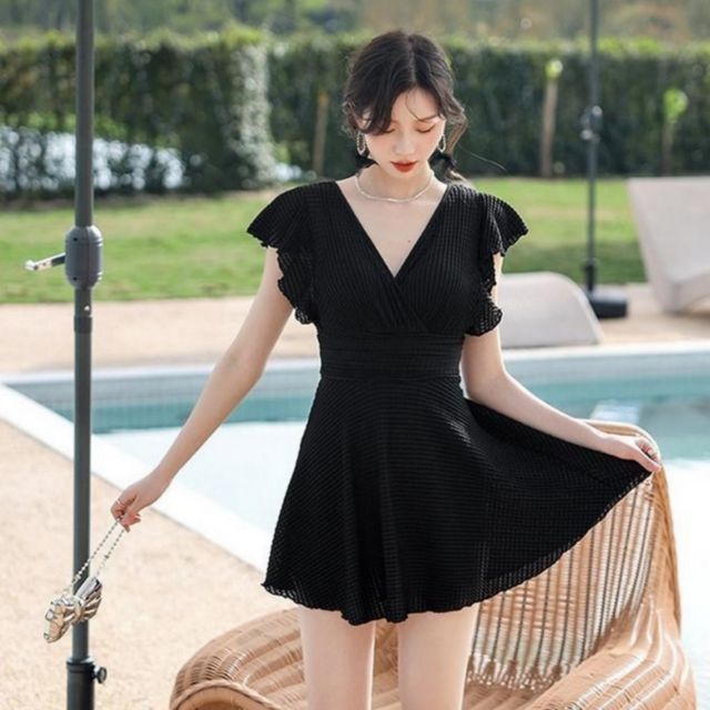 러블리 와플 프릴 원피스 수영복 GOT-1006538