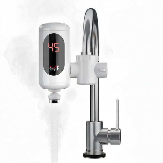 한빛888 온수야 전기 순간 수도꼭지 온수기 간편부착 절전 방수 방습