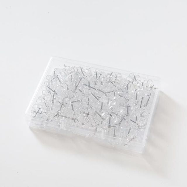 예쁜 압정 푸시핀 100개 세트 지도 표시 문서 정리용