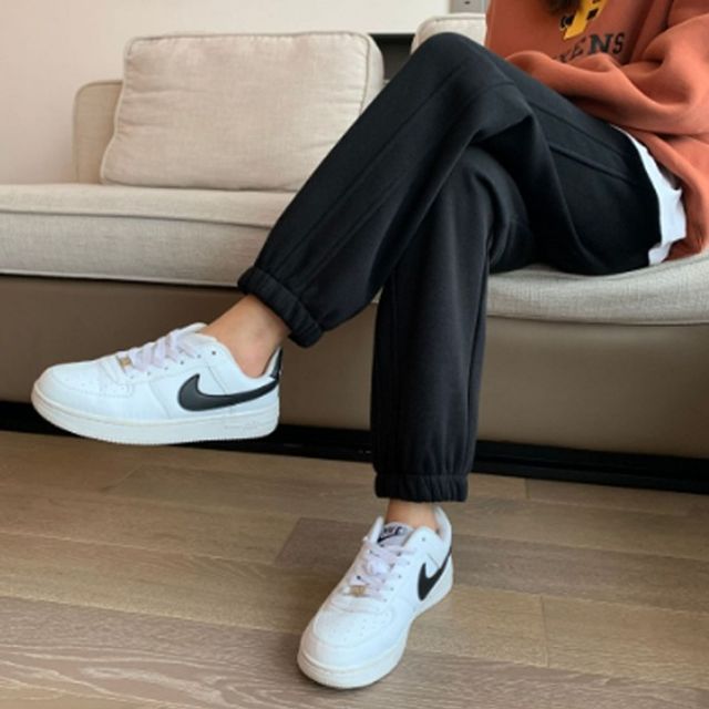 2컬러 쫀쫀 기모 조거 팬츠 여성용 슬림핏기모바지