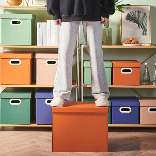 컬러 수납박스 다용도 리빙박스 소품 정리함