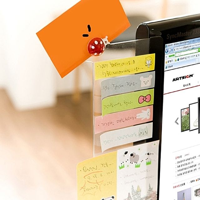 모니터친구 자석메모보드 20cm 좌우선택