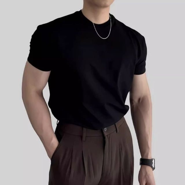 남성 기본 라운드넥 반팔티 베이직 여름 티셔츠