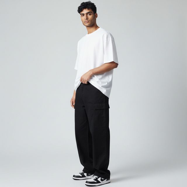 데이브 남자 캐주얼 카고 와이드 바지 SD-260231