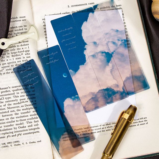 감성 반투명 풍경 책갈피 5P LMCF-0150