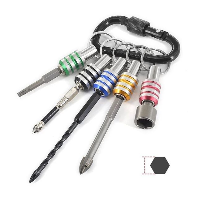 비트 홀더 5pcs 세트 육각비트 비트소켓 고리걸이 휴대용 소켓홀더 비트세트