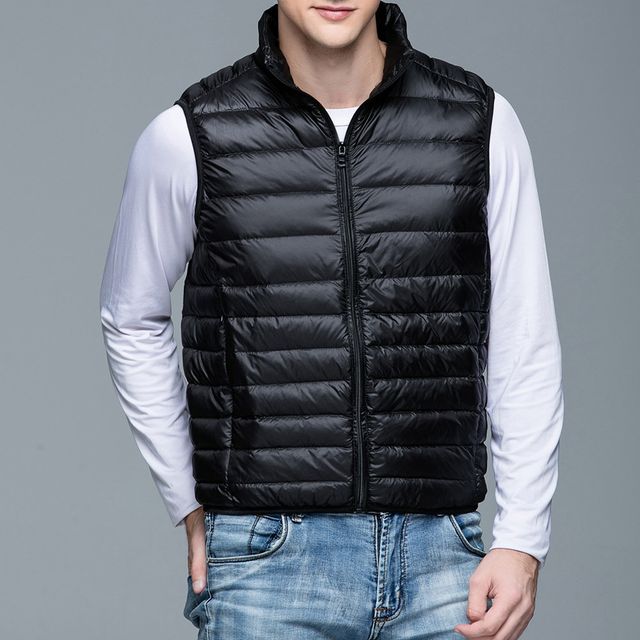 남성용 2컬러 오리털 경량패딩조끼 OSM-1006054