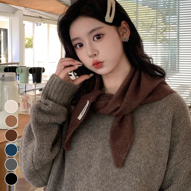울 100프로 삼각 쁘띠 스카프 EL-1004648