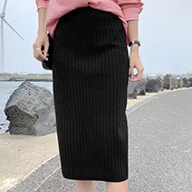 겨울 니트 롱 스커트 부드러운 착용감 따뜻한 스타일