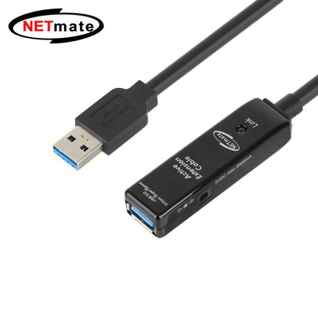 NETmate USB3.1 리피터 2m 전원 아답터 포함