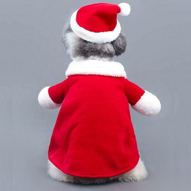 강아지 고양이 크리스마스 산타 코스튬 애완동물 의상