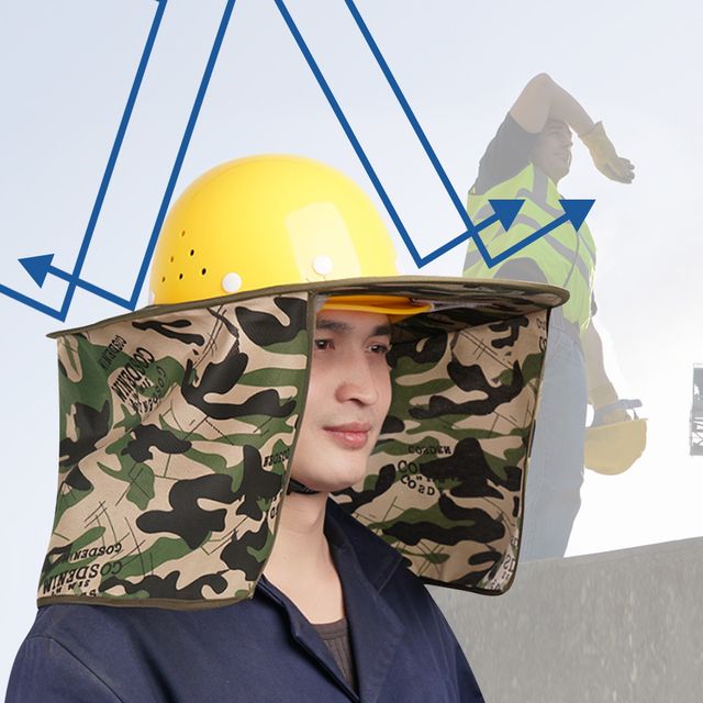 여름 안전모 썬캡 햇빛가리개 그늘막 목그늘 차양