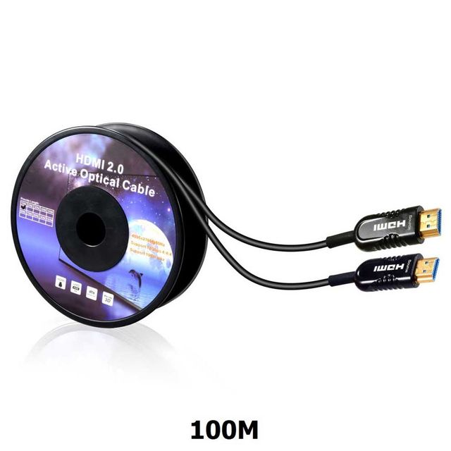 HDMI 2.0 하이브리드 광 케이블 100M 4K HDR