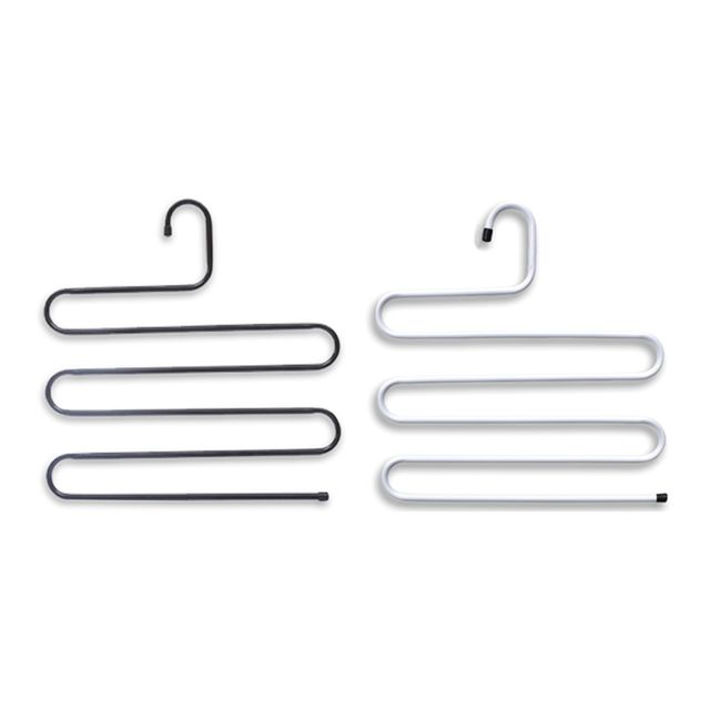 논슬립 심플 S자 5단 바지걸이 옷걸이 옷장홀더