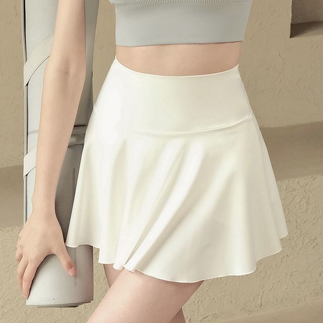여성 베이직 스포츠 스커트 속바지 요가 휘트니스