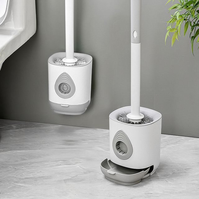 화장실 변기 청소솔 공중부양 벽걸이 거치대 세트