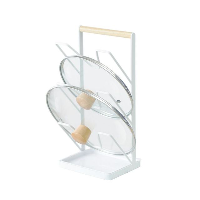 주방용 3단 냄비 뚜껑 거치대 도마받침대