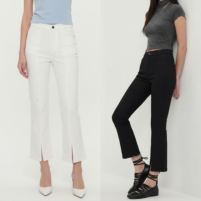 여성 슬림 부츠컷 밴딩 팬츠 JEB-1007319