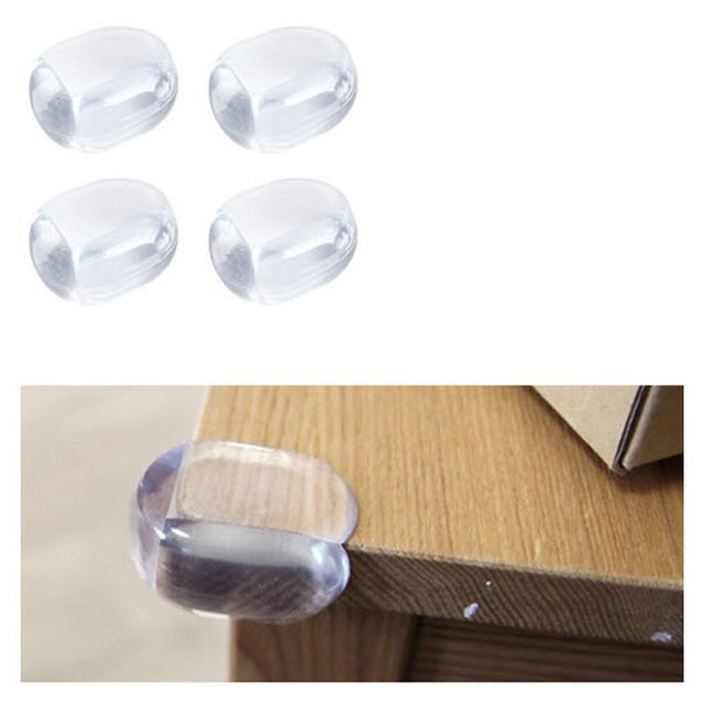 ( 모서리보호대 타원 투명 4P 30x39