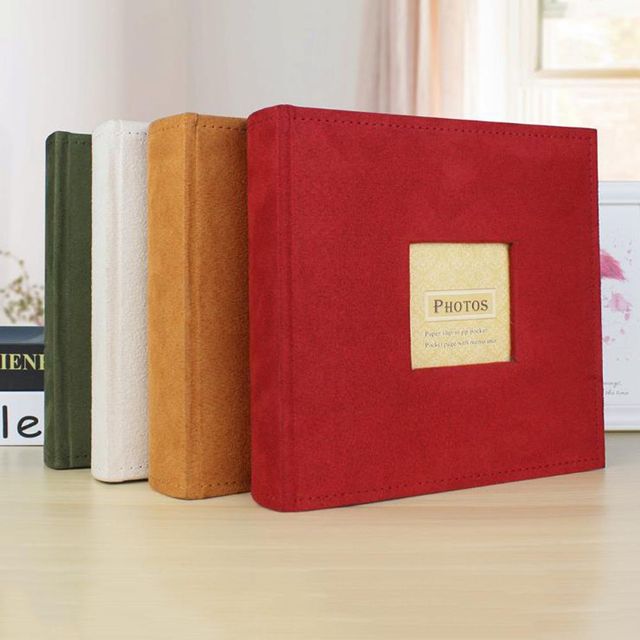 키밍 대용량 벨벳 포켓앨범 사진첩 200장 수납 가능 6인치