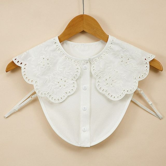 펀칭 자수 빅 페이크 카라 OSM-1006915