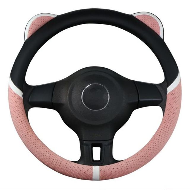 귀여운 고양이 디자인 자동차 핸들커버 논슬립 안전용