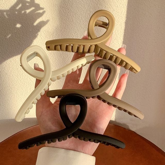 크로스 올림머리 헤어 집게핀 13cm DS-1006936