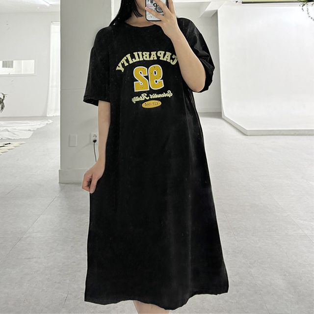 케파빌리티 오버핏 반팔 원피스 LM-0348