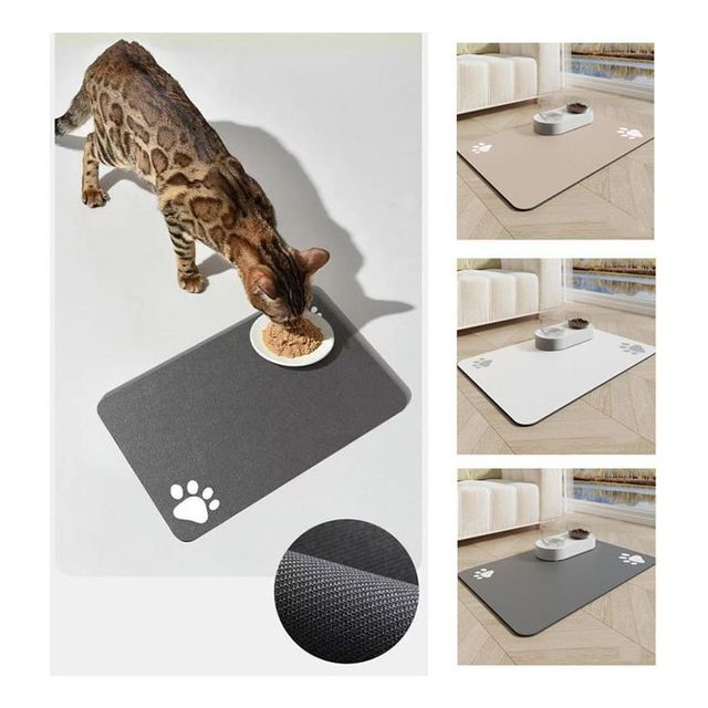 강아지 규조토 식기매트 애견 물기흡수 받침대 깔개