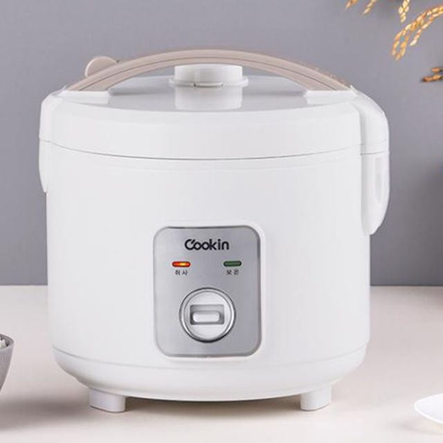 키친플라워06 쿡인 일반 보온 전기밥솥 6인용 전기밥통 보온밥솥
