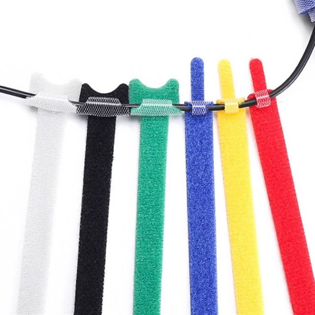 전선 정리용 찍찍이 케이블 타이 20개입 케이블 정돈 필수 아이템