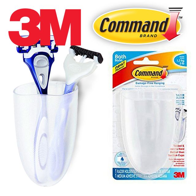 3M 코멘드 면도기걸이 강화플라스틱 면도기 칫