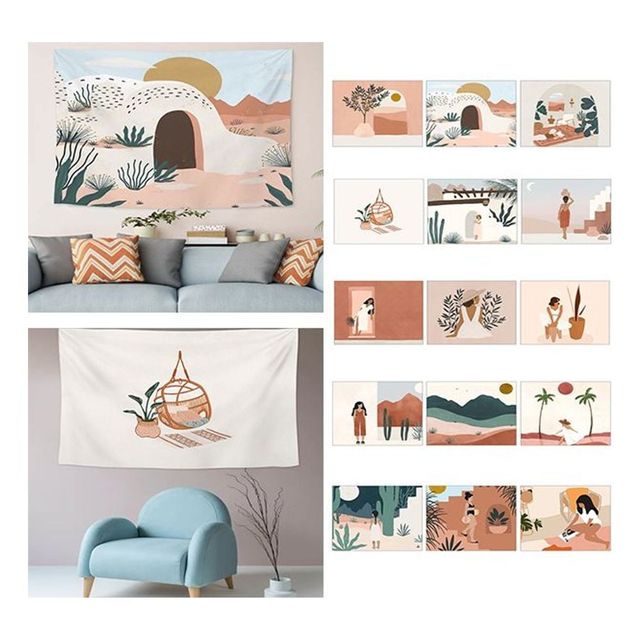 키밍 벽장식 태피스트리 가림천 배경천 촬영 포스터