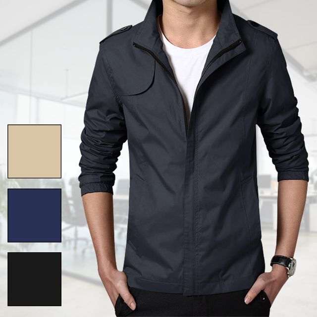 골프 바람막이 자켓 하이넥 남자 정장 봄점퍼 3컬러