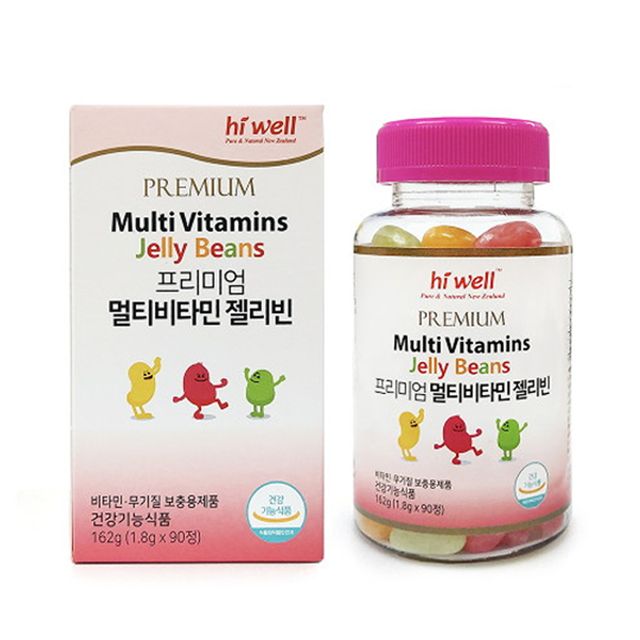 [해외] 하이웰 멀티 비타민 젤리 씹어먹는 비타민 90정