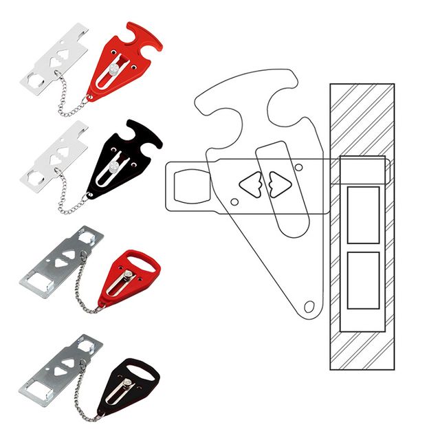 휴대용 안전 도어락 출장 여행 도난방지 잠금장치