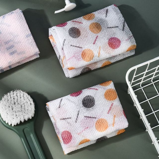 저자극 목욕 스크럽 때수건 거품망 샤워타올