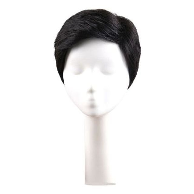 중년 남성 자연스러운 전체가발 통가발 인모 헤어스타일