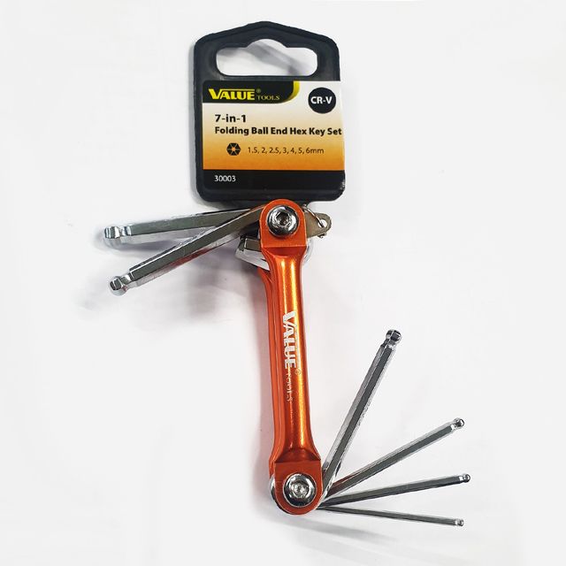 밸류30003 접이식 L렌찌 7종 육각 볼렌찌 7in1셋