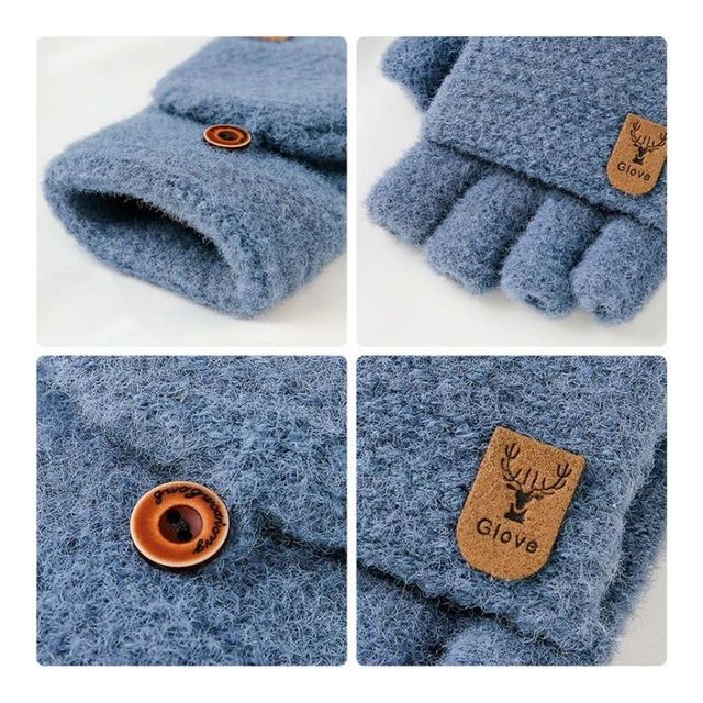 남성 벙어리 손가락장갑 겨울 방한 보온 장갑 단색