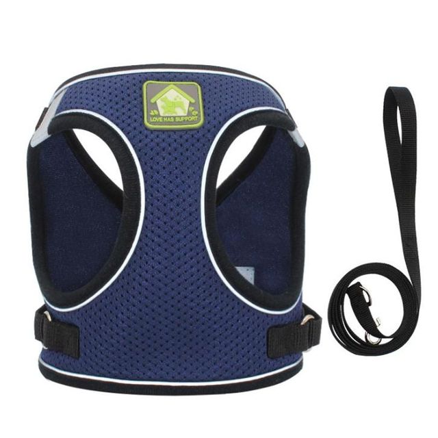 반사기능 강아지 하네스 목줄 산책줄 편안한 가슴줄