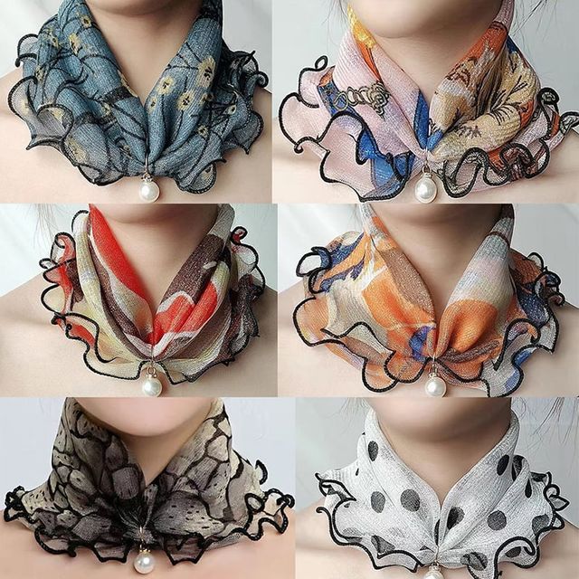 키밍 사계절 스카프 2종세트 쁘띠 미니 여성 머플러