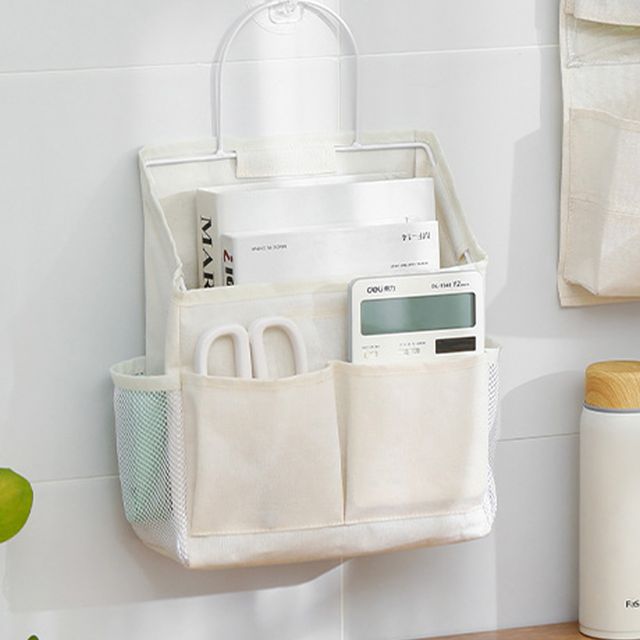 장만A757 철제프레임 벽걸이 수납 주머니 보관함 잡지꽂이 수납대 보관함